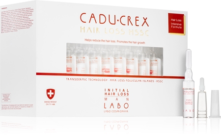 CADU-CREX Hair Loss HSSC Initial Hair Loss plaukų gydymo priemonės vyrams nuo nedidelio plaukų slinkimo