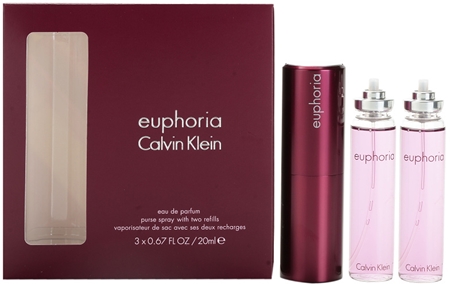 Calvin Klein Euphoria eau de parfum nőknek 3 x 20 ml (1x utántölthető + 2x utántöltő)
