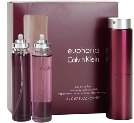 Calvin Klein Euphoria eau de parfum nőknek 3 x 20 ml (1x utántölthető + 2x utántöltő)
