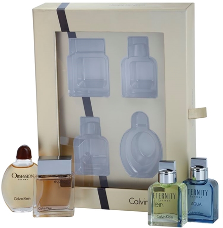 Calvin Klein Mini for Men подарунковий набір X. Obsession + Eternity Aqua + Eternity + Euphoria