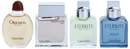 Calvin Klein Mini for Men подарунковий набір X. Obsession + Eternity Aqua + Eternity + Euphoria