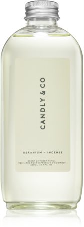Candly & Co. No. 1 Geranium & Incense smaržvielu difuzora rezerve