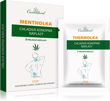 Cannaderm Mentholka chladivá konopná náplast chladivá náplast