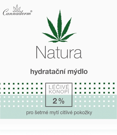 Cannaderm Natura Zvlhčujúce mydlo pH 5.5 hydratačné mydlo s konopným olejom