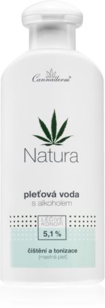 Cannaderm Natura Face tonic for oily skin loção facial adstringente com óleo de cannabis