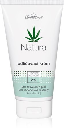 Cannaderm Natura Make-up remover cream creme desmaquilhante suave com óleo de cannabis