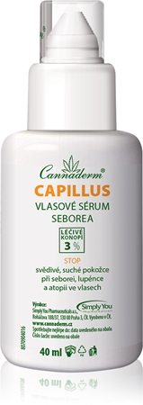 Cannaderm Capillus Seborea Sérum na vlasy aktivní sérum pro suchou a svědící pokožku hlavy