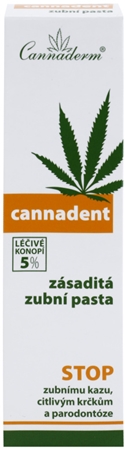 Cannaderm Cannadent Alkaline toothpaste fogkrém gyógynövényekkel kender olajjal