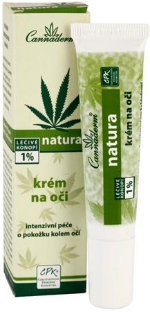 Cannaderm Natura Oční krém extra výživný oční krém s konopným olejem