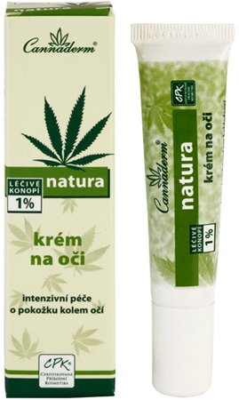 Cannaderm Natura Oční krém extra výživný oční krém s konopným olejem