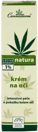 Cannaderm Natura Oční krém extra výživný oční krém s konopným olejem