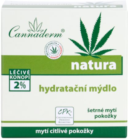 Cannaderm Natura Moisturizing soap pH 5.5 Niisutav seep kanepiõliga