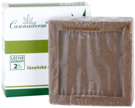 Cannaderm Natura Spa soap with peat extract puhdistava mutasaippua Hamppuöljyllä