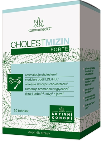 CannamediQ Cholestmizin Forte tobolky pro udržení normální hladiny cholesterolu