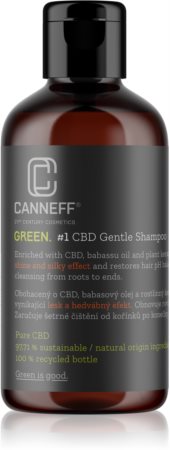 Canneff Green CBD Gentle Shampoo szampon regenerujący do nabłyszczania i zmiękczania włosów