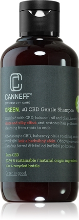 Canneff Green CBD Gentle Shampoo Regenierendes Shampoo für glänzendes und geschmeidiges Haar