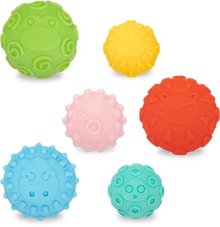 canpol babies Sensory balls pelotas sensoriales blandas 6 uds