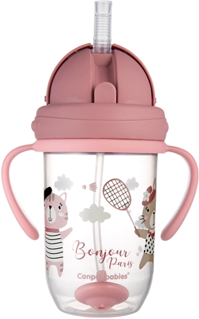 Canpol babies Bonjour Paris Cup hrnček s rúrkou