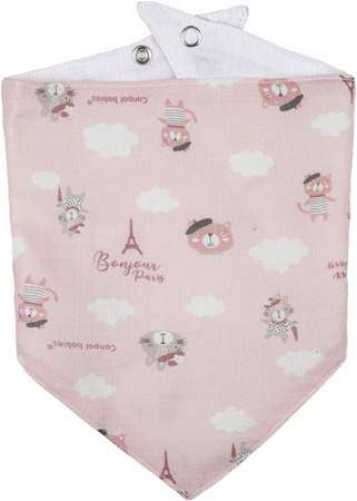 Canpol babies First Muslin Bib Bonjour Paris baby bib