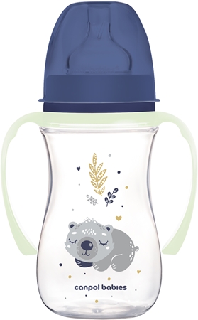 Canpol Babies EasyStart Tazza Da Allenamento In Silicone 240 Ml - Rosa Con Animali Esotici, Bicchiere Con Beccuccio Morbido E Manici Per Bambini 6+ Mesi - 4