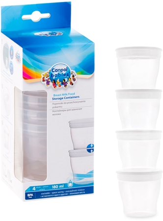 canpol babies Storage Containers контейнери для зберігання їжі з кришкою