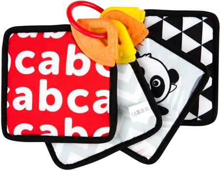 Canpol babies BabiesBoo Sensory Cards with Teether książeczka obrotowa z gryzakiem