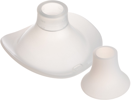 Canpol babies Replacement Silicone Parts for Breast Pumps Flanges & Inserts Set (24/21/19mm) náhradní silikonový trychtýř a vložky k odsávačce mateřského mléka