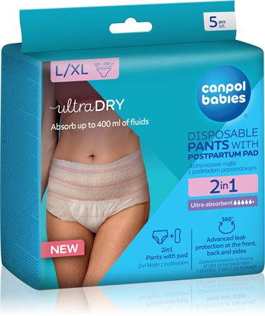 Canpol babies Pants With Postpartum Pad culottes post-accouchement à usage unique