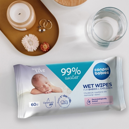Canpol babies Wet Wipes 99% Water Baby Gentle Wet Wipes