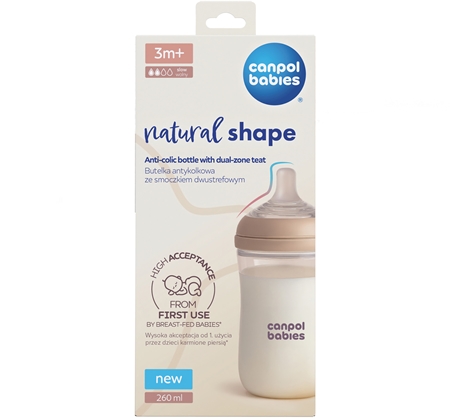 Canpol babies Natural Shape anti-colic bottle
