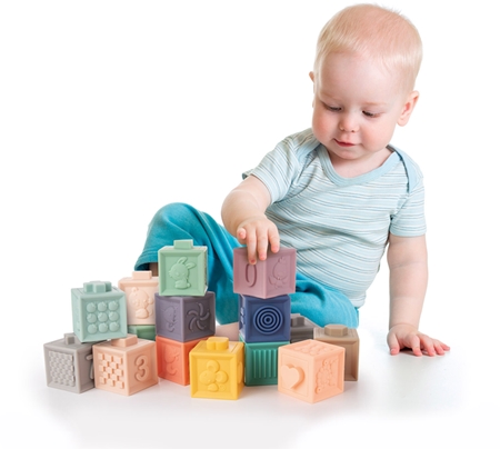 Canpol babies Small Toys morbidi cubi sensoriali giocattolo