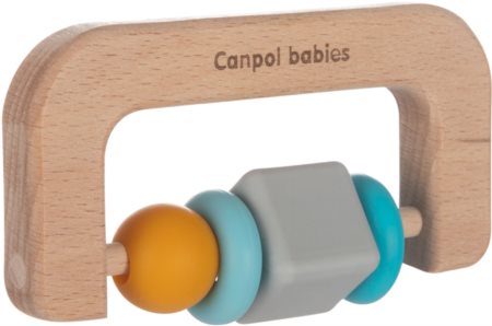 canpol babies Teethers Wood-Silicone jouet de dentition