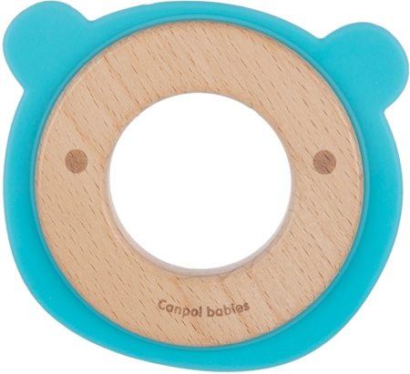 Canpol babies Teethers Wood-Silicone Bear mordedor