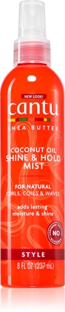 CANTU Shea Butter Shine&Hold mist hydratační mlha pro lesk vlnitých a kudrnatých vlasů
