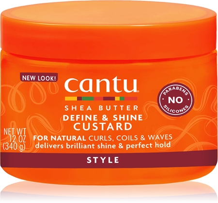 CANTU Shea Butter Custard gel cheveux définition et forme