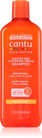 CANTU Shea Butter Shampoo hidratáló sampon hullámos és göndör hajra