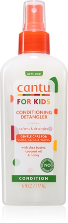 CANTU For Kids Care Detangler sprej pro snadné rozčesání vlasů pro vlnité a kudrnaté vlasy
