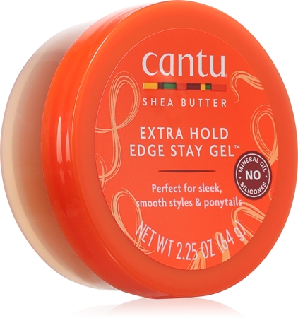 CANTU Shea Butter Extra Hold Edge fixační gel pro vlnité a kudrnaté vlasy