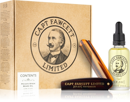 Captain Fawcett Gift Box Beard Private Stock Gift Set voor het Haar voor Mannen