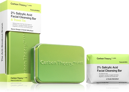 Carbon Theory Supacylic Max Facial Cleansing Bar Cleaning Soap for Face with salicylic acid
