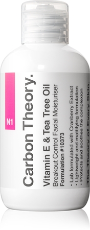 Carbon Theory Vitamin E & Tea Tree Oil lehký hydratační krém pro problematickou pleť, akné
