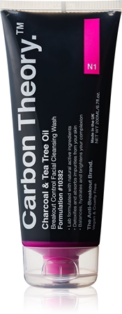 Carbon Theory Charcoal & Tea Tree Oil hloubkově čisticí gel s aktivním uhlím