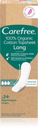 Carefree Organic Cotton Long wkładki higieniczne