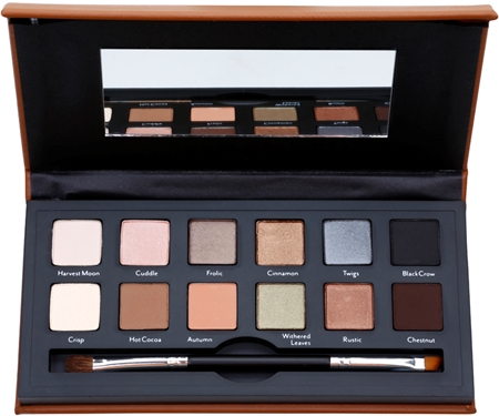 Značka Cargo Vintage Escape paleta očních stínů se štětečkem