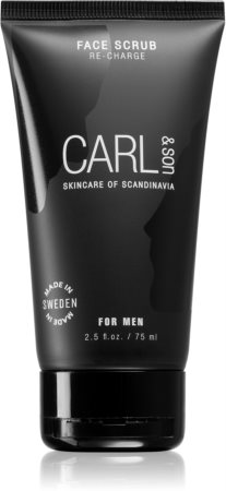 Carl & Son Face Scrub esfoliante de limpeza para homens
