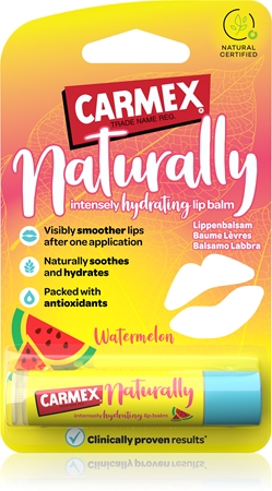 Carmex Naturally Watermelon moisturising lip balm stick