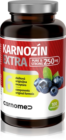 CarnoMed Karnozin Extra Pure&Strong kapsle pro detoxikaci