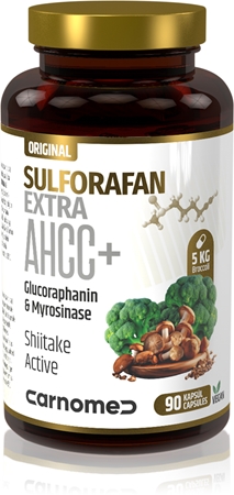 CarnoMed Sulforafan Extra AHCC+ kapsle pro správné fungování organismu