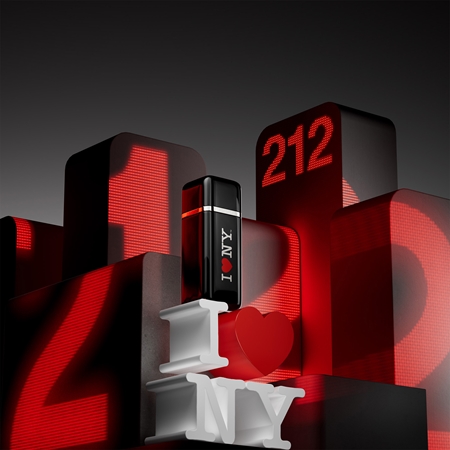 CAROLINA HERRERA 212 VIP Black I love New York parfémovaná voda pro muže
