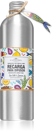 Castelbel Sardine Sea Salt & Lemon aroma-diffuser navulling